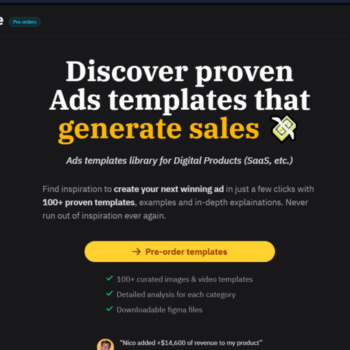 Nico – Discover Proven Ads Templates That Generate Sales | Free Download Get Nico – Discover Proven Ads Templates That Generate Sales. Learn how to create high-converting ads with Nico’s proven templates. Download now for instant access.